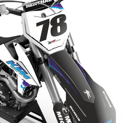 Наклейки на мотоцикл KTM 125-450 SX, SXF 2019-2022, EXC 2020-2023/GR8 #5881-4