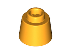 Cone 1 1/6 x 1 1/6 x 2/3 Fez, Bright Light Orange (85975 / 6142260 / 6173585)