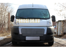 Защита радиатора Fiat Ducato III 2006-2014 chrome верх