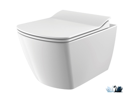 Унитаз Creavit Elegant EG321-11CB00E-0000 с сиденьем микролифт, подвесной, безободковый