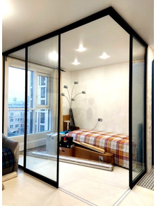 угловая перегородка спальное место