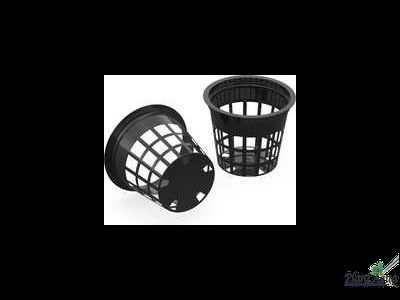 Горшочек пластиковый  для растений черный