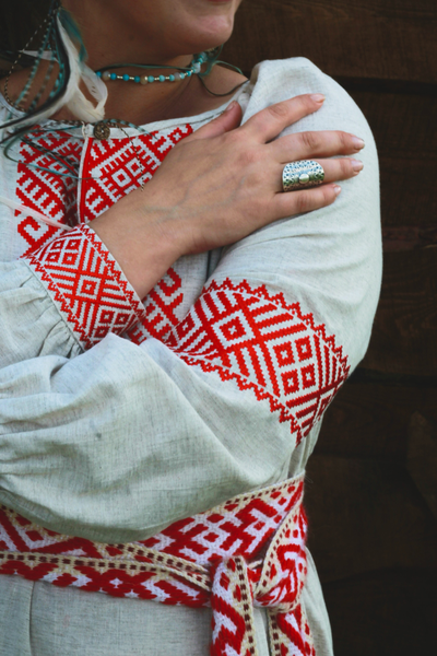 Платье в славянском стиле "Макошь" Ярая