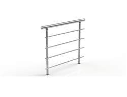 Ограждение с четырьмя ригелями