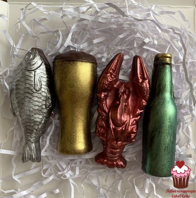 Набор из шоколадной глазури Пивной набор, 4 шт.