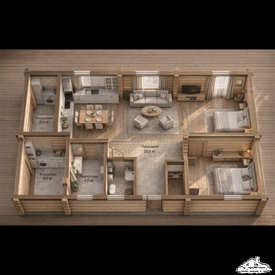 Кременкуль 97м2 13х8