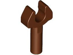 Bar   1L with Clip Mechanical Claw - Cut Edges and Hole on Side, Reddish Brown (48729b / 6423197 / 6439053)