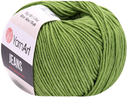 Jeans Yarn Art пряжа цвет № 69 зеленый