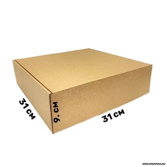 Коробка 31 x 31 x 9 см Бурый