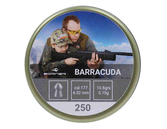 Пули для пневматического оружия Borner Barracuda 0,70 грамм, калибр 4,5 мм (250 шт)