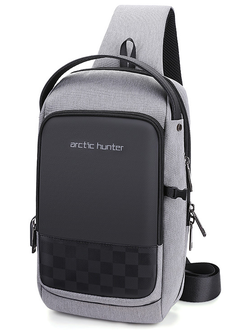 Однолямочный рюкзак ARCTIC HUNTER XB00105 USB Серый