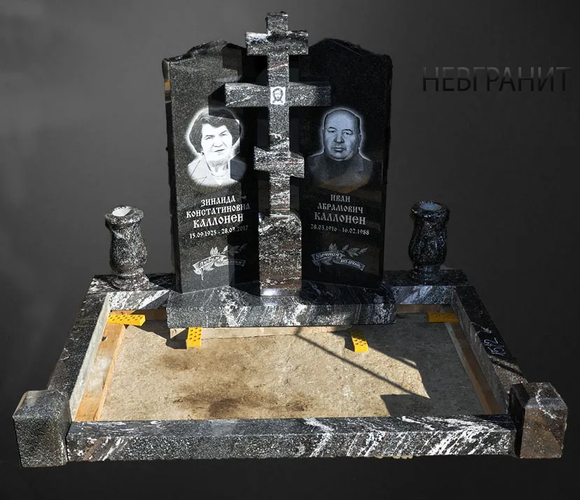 Памятник семейный с крестом