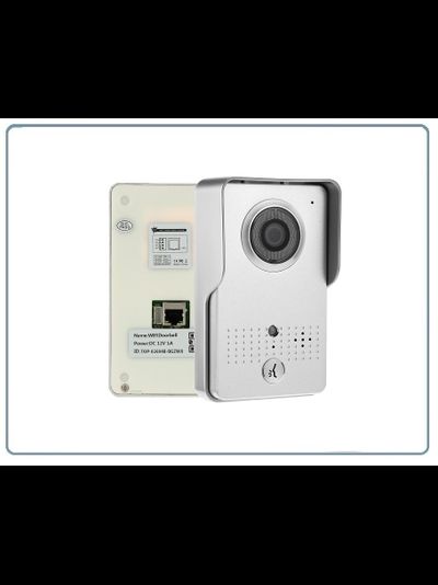 WiFi/LAN вызывная панель видеодомофона, интерком связь с активным подавлением шума, открытие замка через мобильное приложение, VGA. до - 20 град.С.