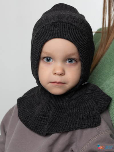 Шапка-шлем 24201-01 х/б подклад, темно-серый 46-48