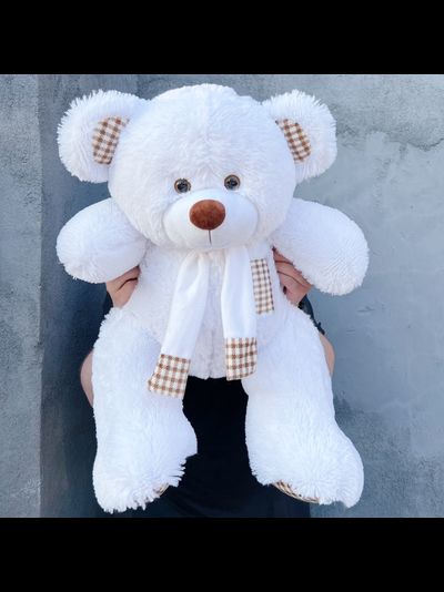 Плюшевый мишка 90 см белый Тоффи