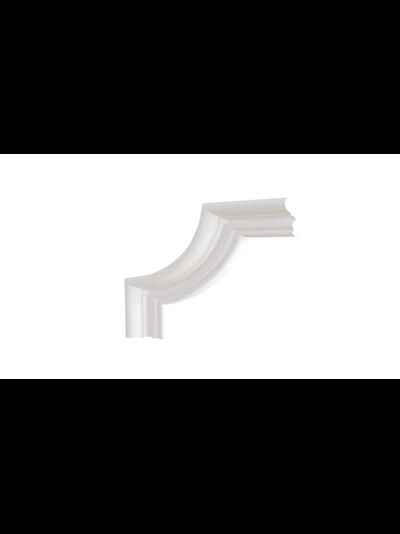 Угловой элемент DECOR-DIZAYN C1-DD608 к молдингу DD608, из дюрополимера, под покраску, 4шт