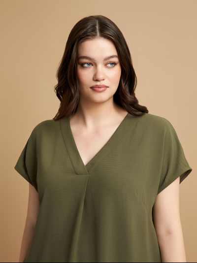 Женский топ с коротким рукавом