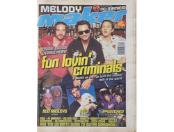 Melody Maker Magazine 3 October 1998 Fun Lovin’ Crimi, Иностранные музыкальные журналы, Intpressshop