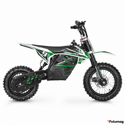 Электромотоцикл GreenCamel Питбайк DB450, 48V 1200W R12/R10 зеленый