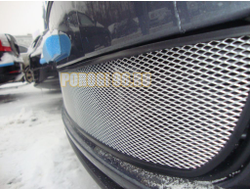 Защита радиатора Skoda Fabia 2 рестайлинг 2011-/Skoda Roomster 2011-2015 chrome