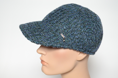 Бейсболка зимняя женская фетровая Vizio Италия 7080 V синяя