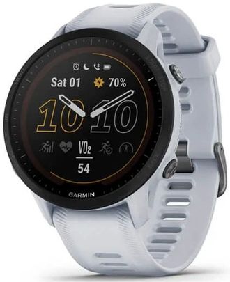 Умные часы Garmin Forerunner 955 Solar Wi-Fi, белый камень