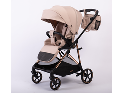Коляска прогулочная Peppy Amici (Beige) рама Gold