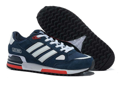 Adidas ZX 750 Dark Blue red White