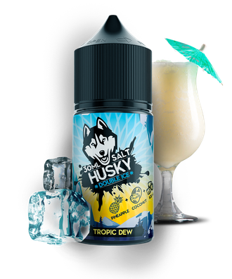 HUSKY DOUBLE ICE SALT (20 MG) 30ml - TROPIC DEW (ЛЕДЯНЫЕ АНАНАС И КОКОС)