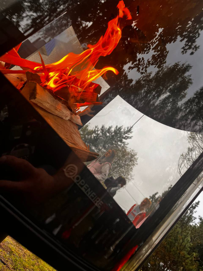 Уличный камин модель VV