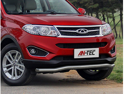 Защита переднего бампера d57 волна Chery Tiggo 5