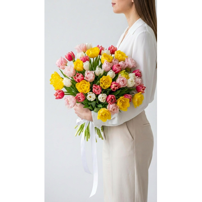 Букет цветов на 8 марта № 763