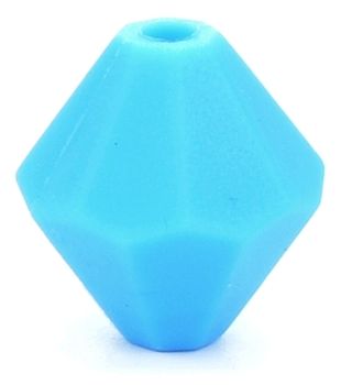 Силиконовый кристалл 13x14 мм Голубой