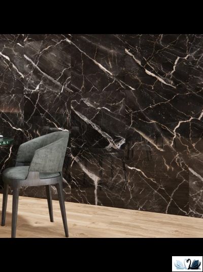 Керамогранит Mirra Black Pol 60 х 60 см черный полированный под мрамор купить в магазине Marysя