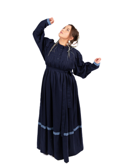 Платье в русском стиле "Поморское" шерстяное