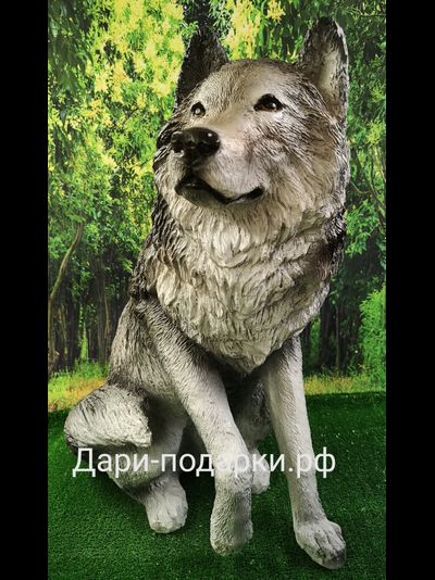 Волк  68*57см  6,5кг   полистоун Россия  5226/012026**