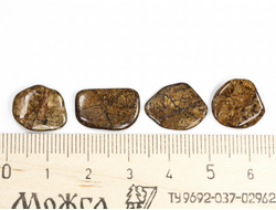 Бронзит, галтовка в ассортименте, Бразилия (14-16 мм, 0,6-1 г) №26919