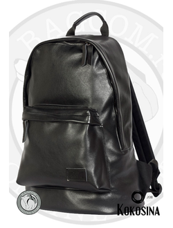 Кожаный дэйпак в черном цвете от Kokosina
