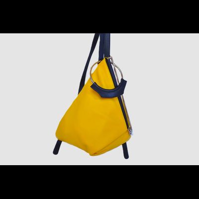 Renato Angi рюкзак женский Италия желтый кожаный