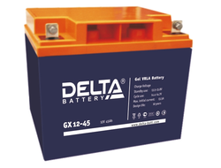 Гелевый аккумулятор Delta GX 12-45 (12 В, 45 А*ч)