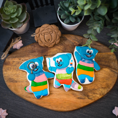 Пряник с логотипом (рисунок глазурью)