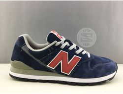 New Balance 996 Синие с красным/замша (41-45) Арт. 023М