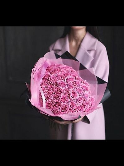 Букет из 51 розовой розы &quot;Немного нежности&quot;