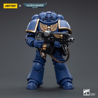 Интерцессор Ультрамаринов (Warhammer 40k) - КОЛЛЕКЦИОННАЯ ФИГУРКА 1/18 Ultramarines Intercessors (JT6632) - JOYTOY