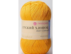 Пряжа Детский хлопок фирмы Пехорка цвет Желтый