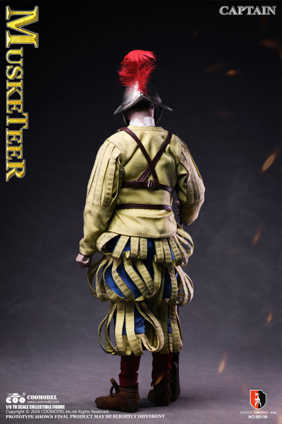 Испанский мушкетер-сержант (медно-никелевая версия) - КОЛЛЕКЦИОННАЯ ФИГУРКА 1/6 Series of Empires Spanish Conquistadors Nickel Silver Edition MUSKETEER SERGEANT (SE138) - COOMODEL