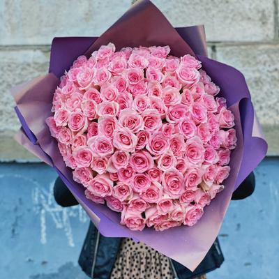 АКЦИЯ!!! Букет из 101 розовой розы