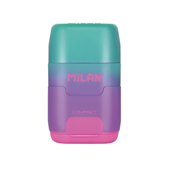 Ластик-точилка Milan COMPACT SUNSET ластик из синт каучука фиол-розовый