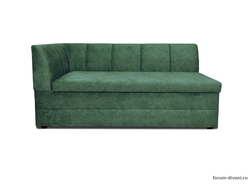 Кухонный ДИВАН "ФОРУМ-8" с боковой спинкой, Зеленый Левый