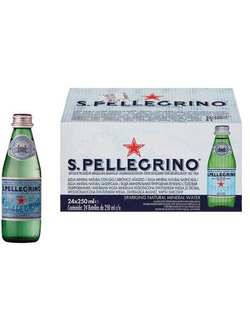 Вода минеральная S.Pellegrino газированная 0.25 л